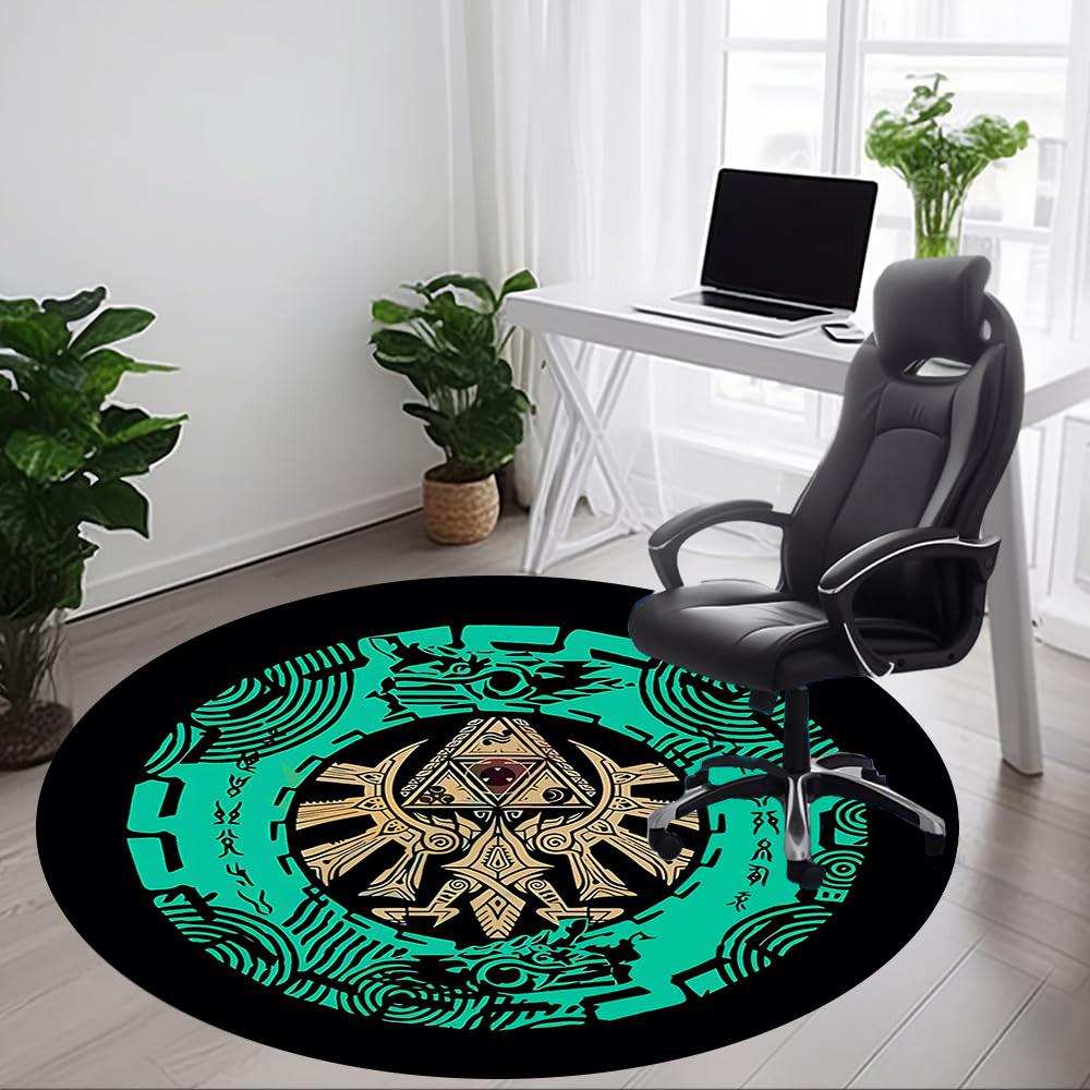 Коврик для офиса Legend of Zelda, Круглая зона, Под офисные стулья, Спальня, Гостиная, Домашний декор a0908171