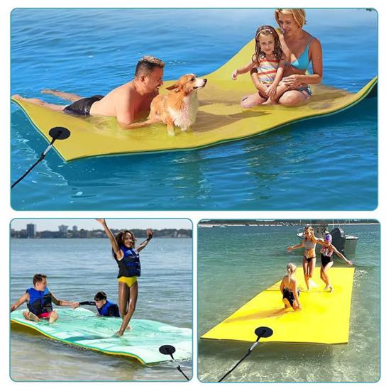 1 комплект плавучего водного коврика, комплект тросов для крепления, комплект люверсов для крепления плавучей кувшинки, предотвращающий дрейф, все пенопластовые водные коврики, надежный швартовый ремень