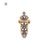 Nail Ring Adjustable Rhinestone Embedded Fashion Jewelry Nail Protection Crown Bowknot Flower Opening Ring for Party