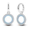 925 Silver Love Feather Moon Star Heart Earrings for Women Girls Charms Hoop Stud Jewelry Gifts
