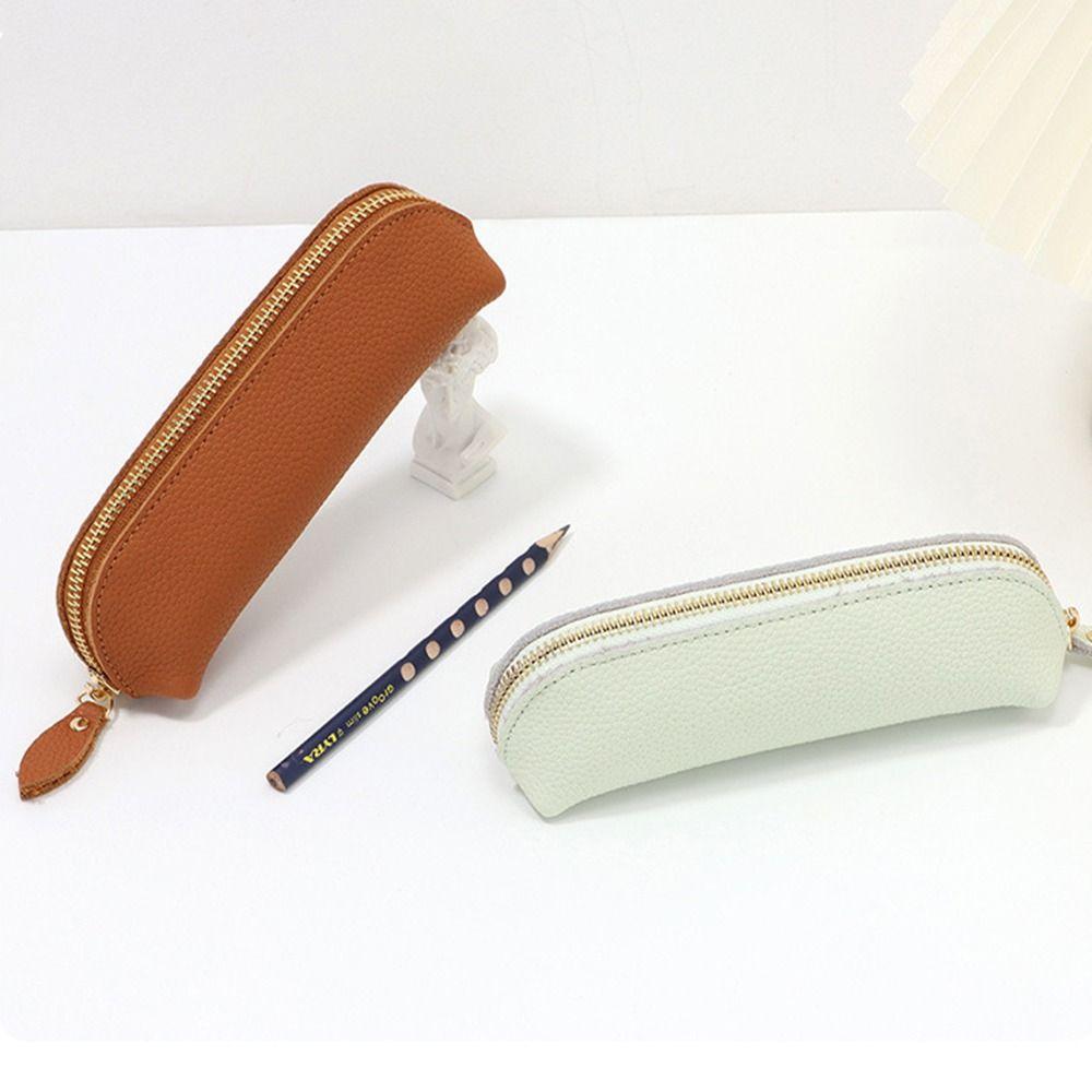 Simple Pen Bag Retro Style Pen Sleeve Portable Glasses Case For Kids