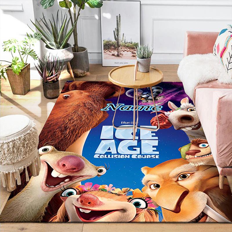 Custom 1Pc Ice Age Buck'S Wild Journey Rug Office Carpet Indoor Outdoor Entrance Doormat Nonslip Soft And Comfortable Living Room D91678