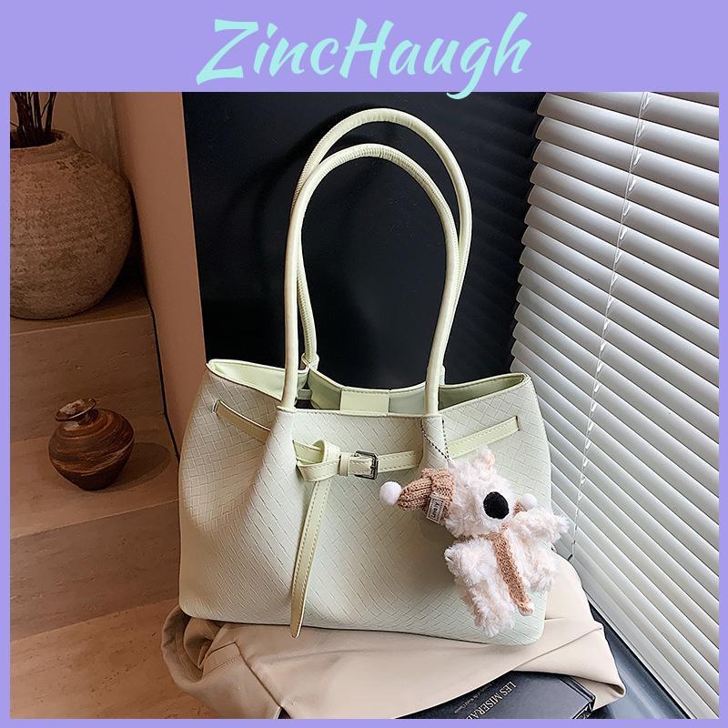 Minimalist Pu Shoulder Bag With Inner Zip Pocket For Work And Casual Outings
