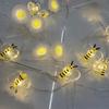 Copper Wire Lamp with Daisy, Bee, Butterfly, Sunflower Shapes - Christmas Decoration Lights