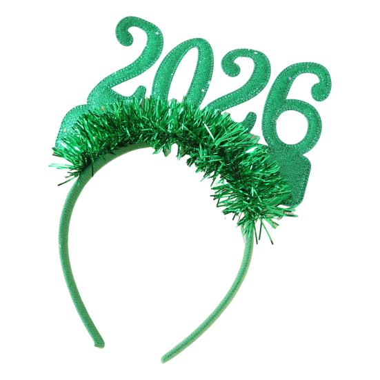 С Новым годом Аксессуар Блестящий 2026 Ободок Блестящие очки для Рождества Вечеринка в канун Нового года Принадлежности