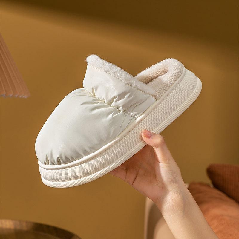 Хлопковые тапочки весна-осень мужские зимние домашние комнатные нескользящие туфли для заточения на толстой подошве домашнее тепло пара женские