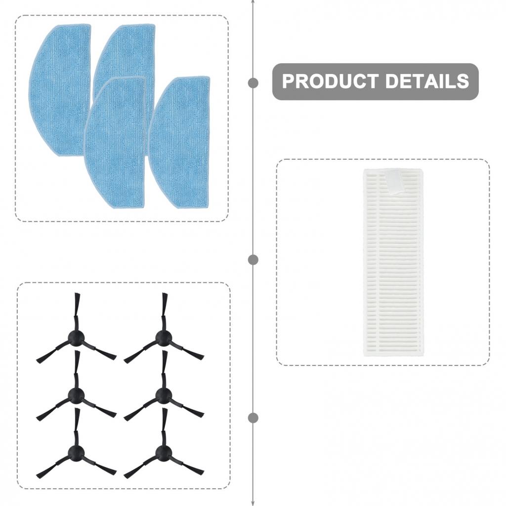 Эффективный набор для уборки пылесоса Laresar Mars 01 с функцией влажной уборки и фильтрами
