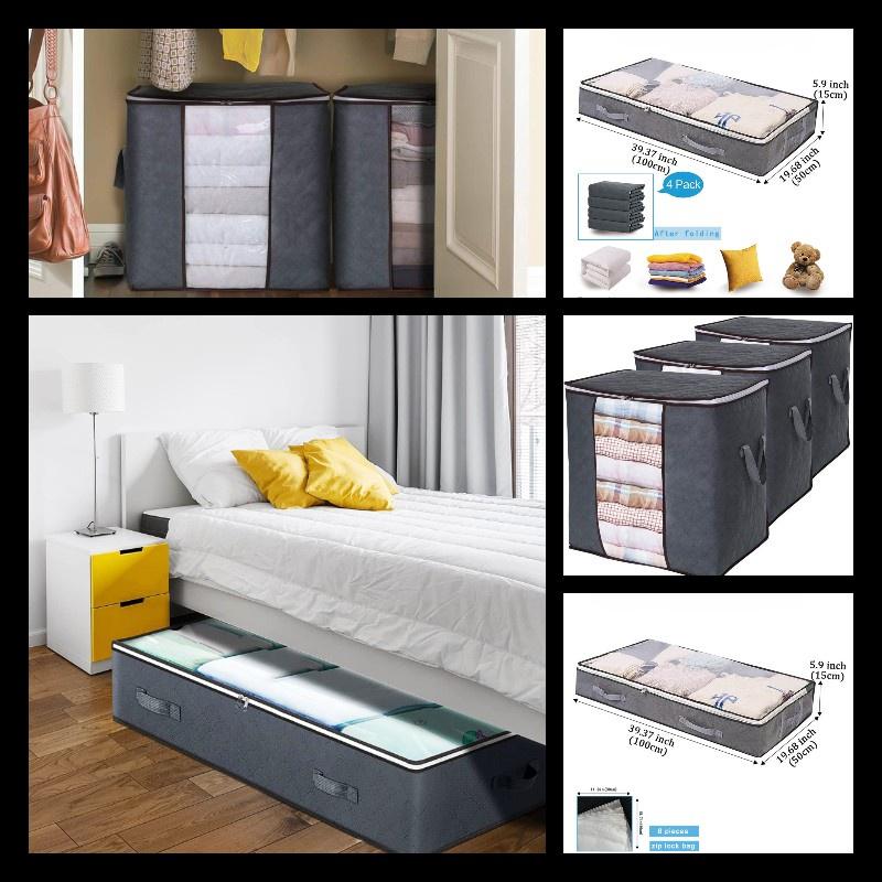 Durable Non-woven Fabric Bedside Storage Box For Clothing And Other Miscellaneous Items