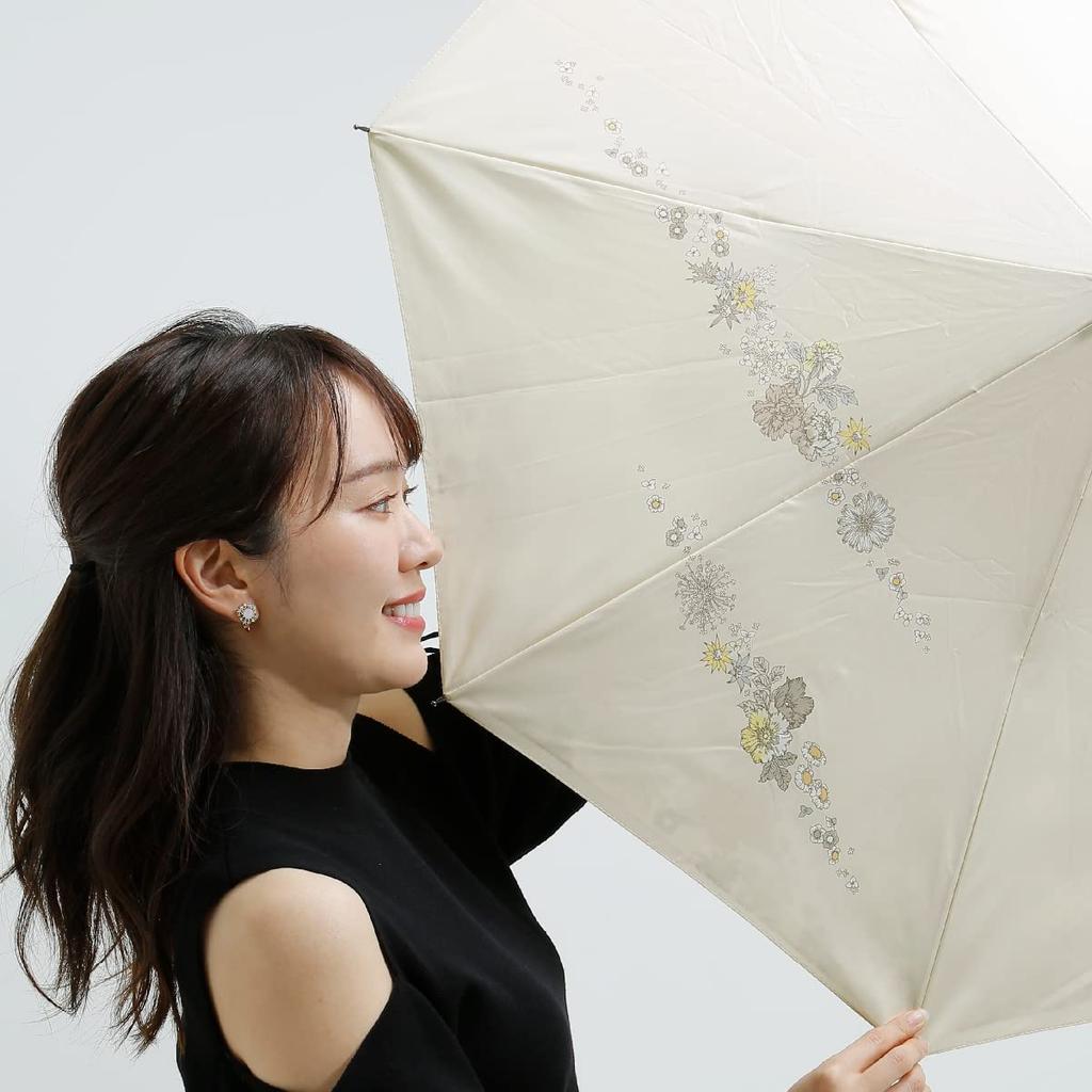 SaKASA Flora Зонт-наоборот для от солнца и длинный перевернутый складной остается УФ Супер Вода Отличный Милый [МОДЕЛЬ ДЛЯ НОШЕНИЯ] Женщины, Легкий, Дождь,