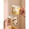 Керамическая кружка с ситечком для чая, высокий уровень внешнего вида, простая чашка для чая, бытовая мультяшная офисная маленькая и изысканная милая кофейная кружка