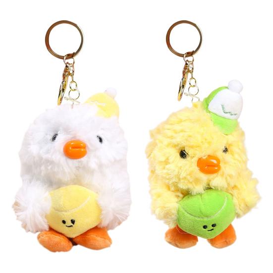 Бейсбольная утка брелок для ключей для пар плюшевая игрушка для сумок рюкзаков мягкая набивная игрушка брелок с металлическим зажимом милый подарок для детей взрослых