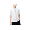 Футболка с коротким рукавом и вышитым логотипом Li Ning, мужская, белая, YHST183-1