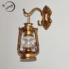 Retro Brass Wrought Iron Kerosene Wall Lamp E27 Corridor Aisle Attic Porch Balcony Bathroom Interior Lighting Horse Lamp