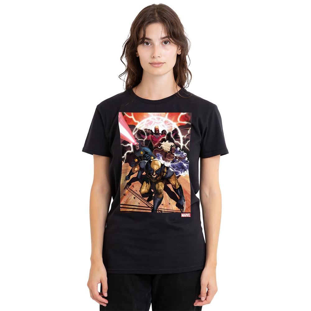 Marvel Unisex Adult X-Men Team Attack T-Shirt