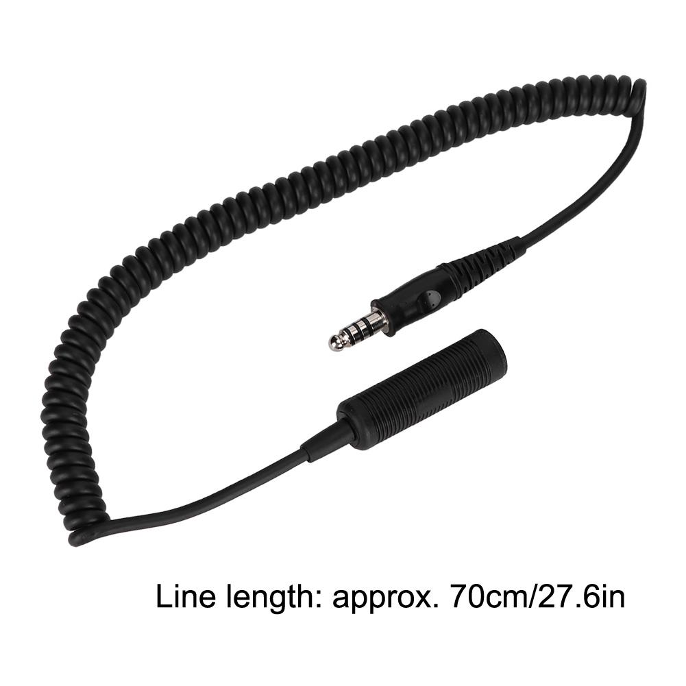 U 92A U TO U 174 U Helicopter Military Headphone Extension Line Cable for Helicopter Military