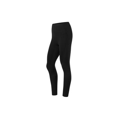 Li Ning женские леггинсы для фитнеса, однотонные, с высокой эластичной поддержкой, обтягивающие спортивные леггинсы, женские леггинсы, черные AULU052-1