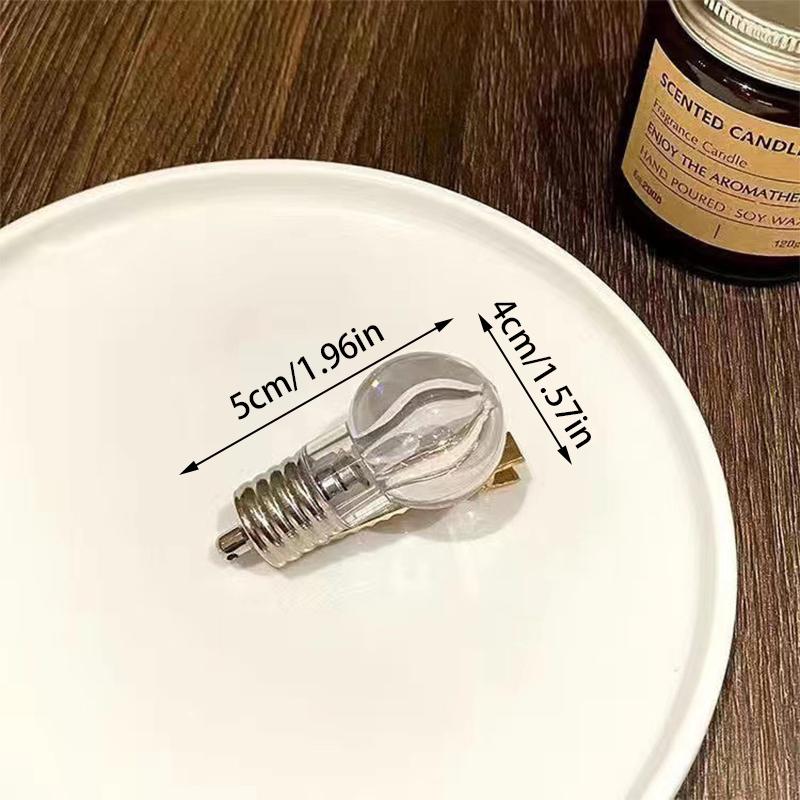 Женские необычные челки на бок, имитация ножа, сломанные волосы, заколка-утконос, заколки для волос, светящаяся лампочка