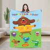 Hey-D-DuggeeS Blanket Winter  Soft Comfy Throw Blanket For Girls Home Decor Flannel Bedspread Bed Cover