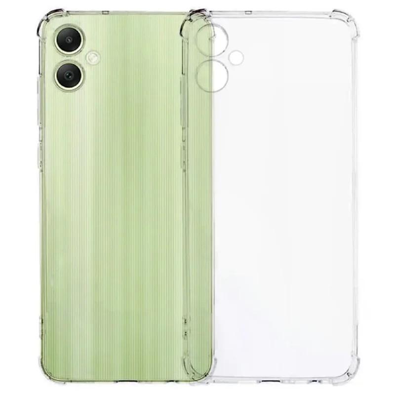 For Samsung Galaxy A07 4G TPU Case WANLONFENG WL3 Series 1.5mm Phone Cover with 2Pcs Tempered Glass Films