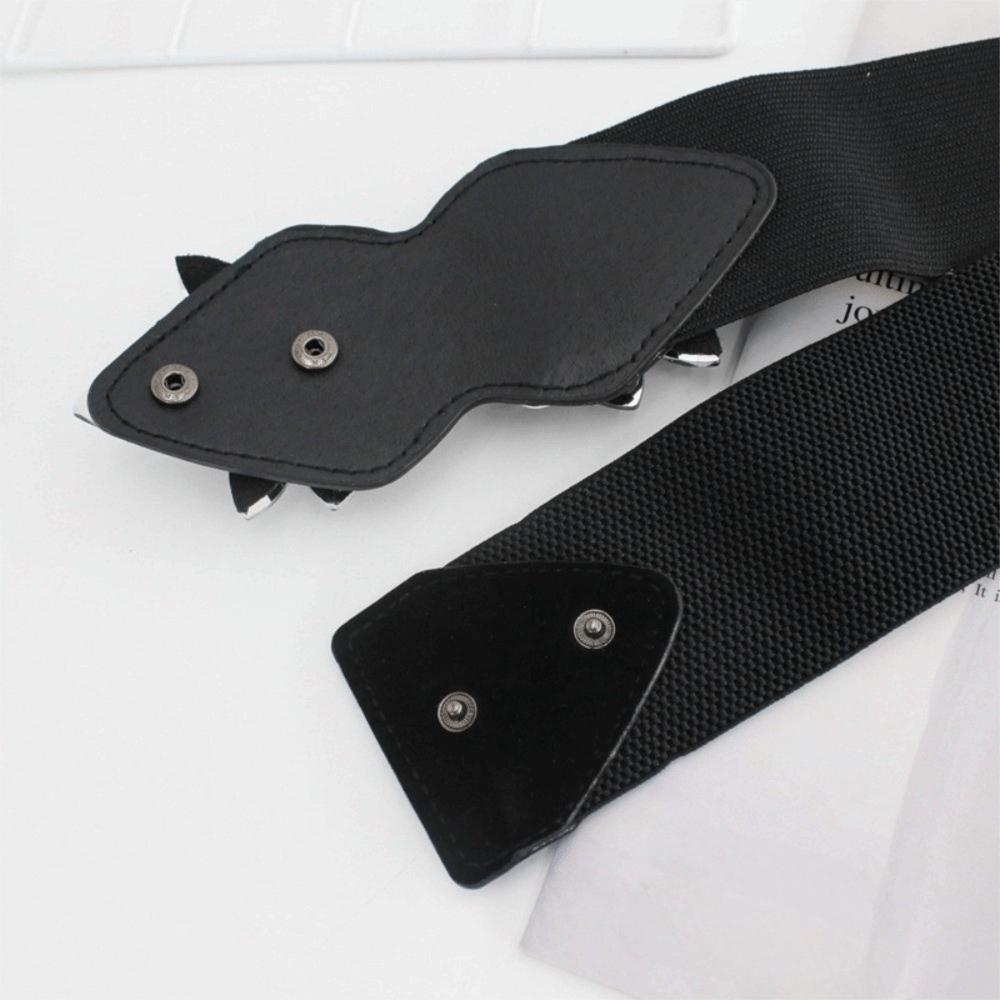 Rose Flower Women Waistband Korean Style Rhinestone Waist Belt Casual Elastic Cummerbunds Dress