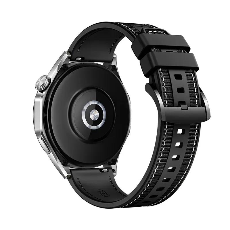 Ремешок для часов из плетеного нейлона 22 мм для Huawei Watch GT4, браслет для Huawei Watch4 GT3 Pro