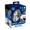 Автомобильная лампа Philips LED Headlight H4 6000K 12 В 23 Вт Extreme Ultinon Совместимость с техосмотром автомобиля Гарантия 3 года 2 шт. PHILIPS