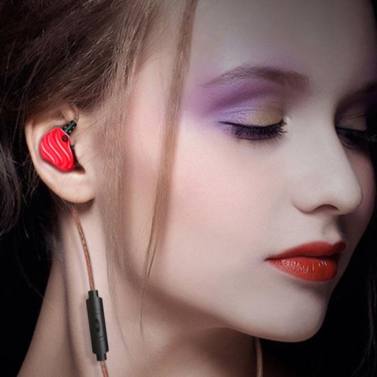 QKZ KD4 Wired In-Ear Bass HiFi Dual Units Earphones Running Sports Headphone