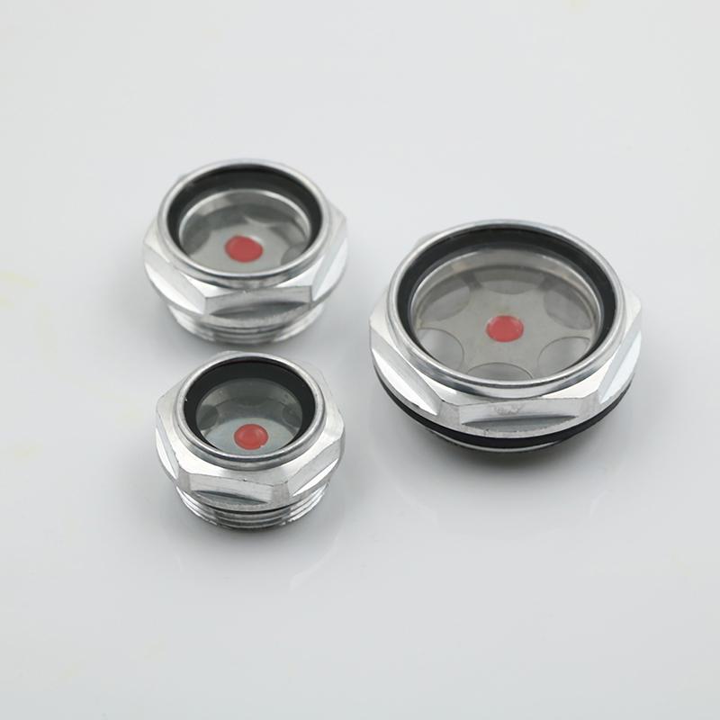 1 шт. 16-48 мм наружная резьба металлический воздушный компрессор смотровое стекло уровня масла