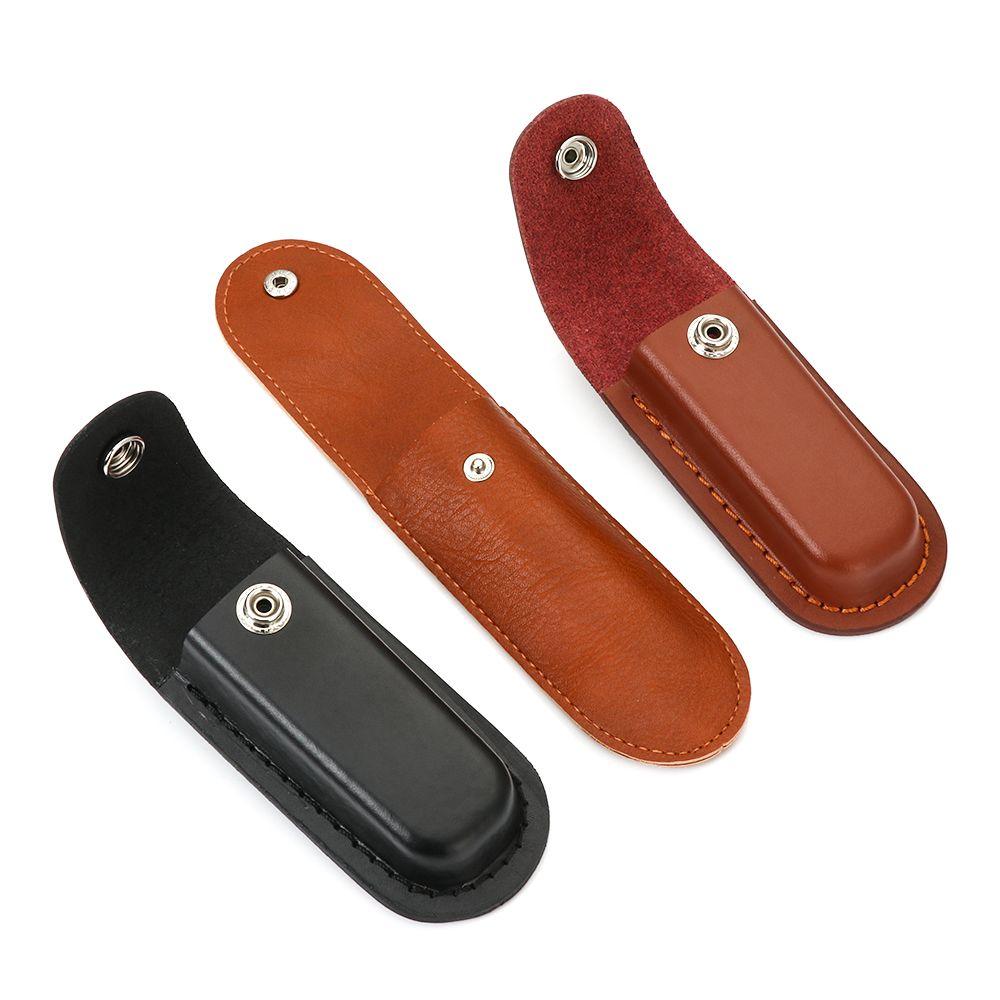 New High Quality PU Leather Fold Knife Scabbard Tool Flashlight Belt Loop Case Holder Sheath Pocket Hunt Camp Outdoor Equipment