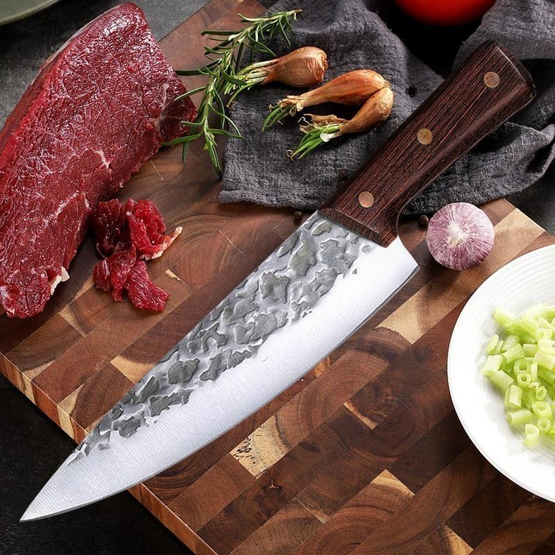 Forged Stainless Steel Kitchen Knife Boning Knife for Cutting Vegetables and Meat Fillet Knife Butchering and Peeling Knife
