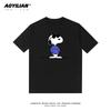 Snoopy Tshirt Charlie Brown coshort sleeve anime cartoon men and women 100 cotton loose street fashion brand short sleeve