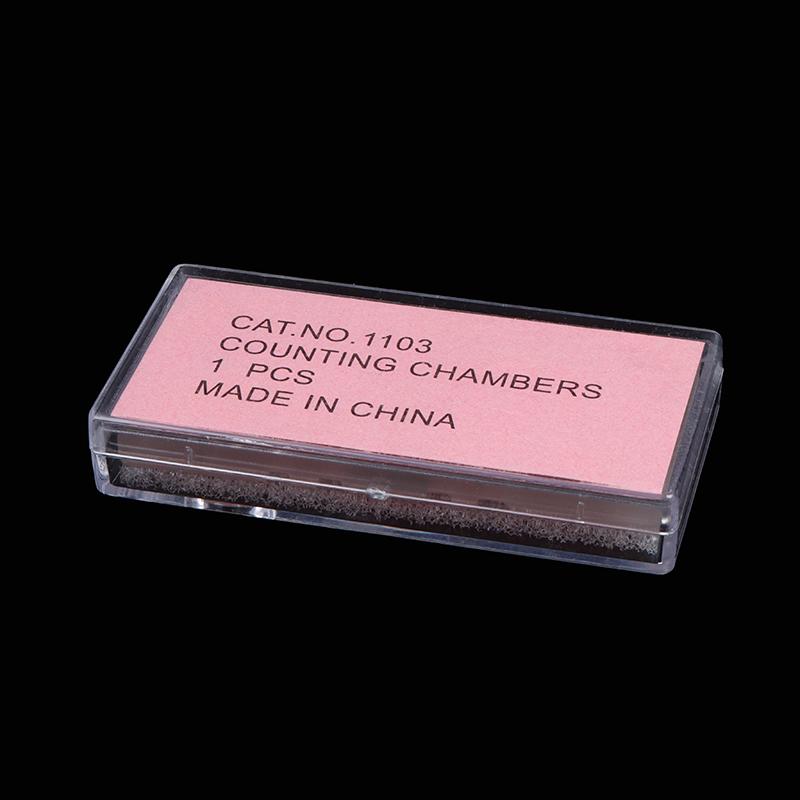 1 шт. пластина для подсчета клеток крови, стеклянное предметное стекло для микроскопа с сеткой, счетными камерами