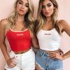 Сексуальная майка с вышивкой надписи «Honey», женский топ-ками с открытым животом и открытой спиной, укороченный топ без рукавов, жилет, топ-труба