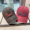 Бейсболка Женская Мужская Унисекс Вышитая Буква Мягкий Верх Ретро Snapback Кепки Для Женщин Унисекс Уличный Спорт Повседневная Защита от Солнца