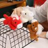 Cute Simulation Magnetic Pony Refrigerator Sticker Plush Toy Doll Pony Zodiac Horse Doll Children's Cloth Doll
