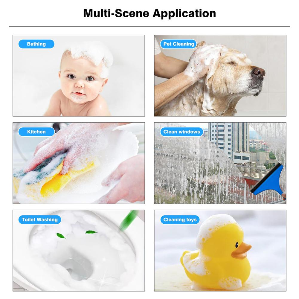 Электрический дозатор мыла, перезаряжаемый распылитель пены с 2 насадками, настенное крепление, многоразовый пенопласт