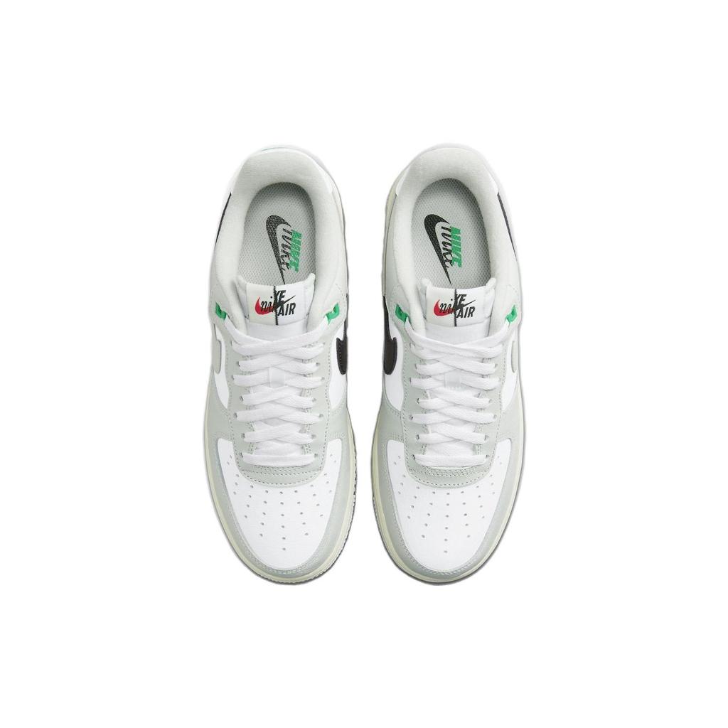 Nike Air Force 1 07 LV8 Split - Светло-серебристые мужские кроссовки Серый Черный Белый DZ2522-001