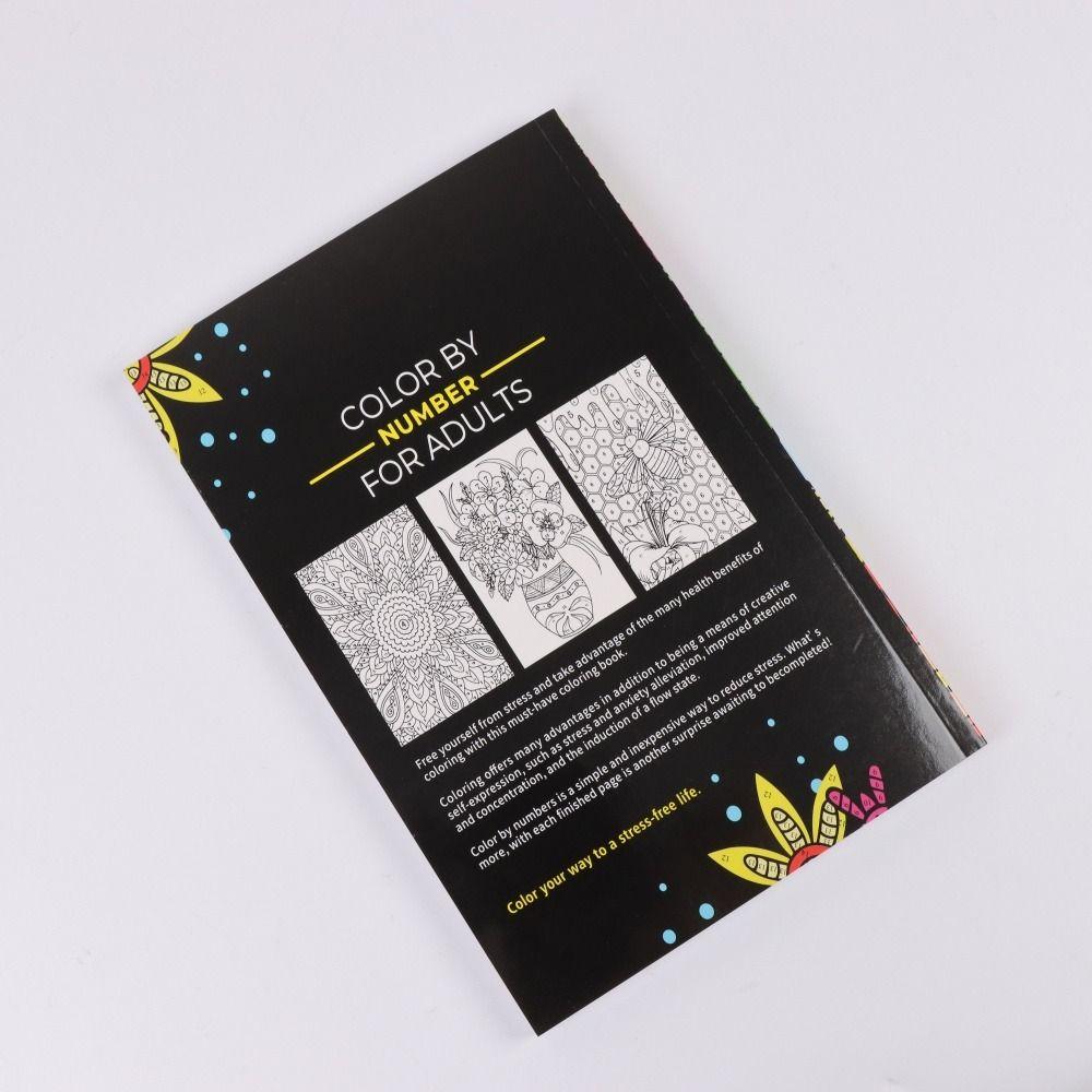 190 Pages Coloring Book Anxiety Therapy Drawing Painting Book Men Women Teens