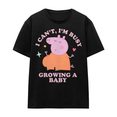 Peppa Pig Унисекс Взрослая Футболка Занята Выращиванием Ребенка Мама Свинка
