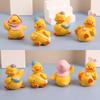 Cute MOMO Duck Resin Decoration Little Yellow Duck Cartoon Gift Creative Home Decoration Car Decoration, Desktop Decoration Small Gift