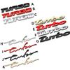 3D Turbo логотип металлические наклейки кузов багажник значок эмблема для автомобильных аксессуаров