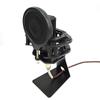 Microphone Shock Mount Mic Holder Anti-Vibration L-shaped Shockproof Desktop Mic Stand Bracket for Live Streaming Chat Room less