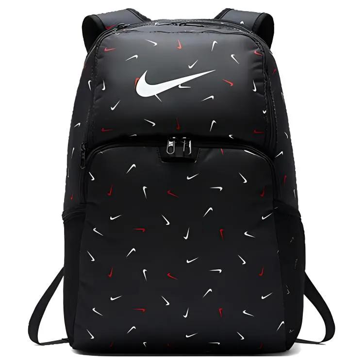 Nike Polyester Backpack Regular Unisex Black (Unisex) Backpacks BA6039 010