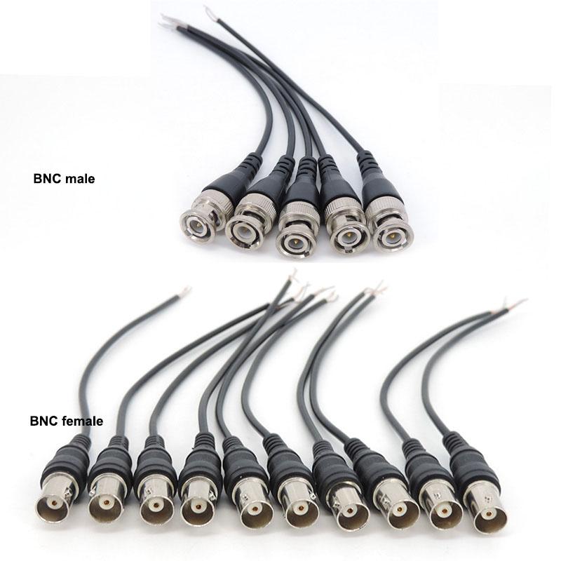 BNC мужской женский экранирующий штекерный соединительный проводной шнур Чистая медная перемычка Q9 мониторинг коаксиальный сигнал видео хвост Бесплатная сварка