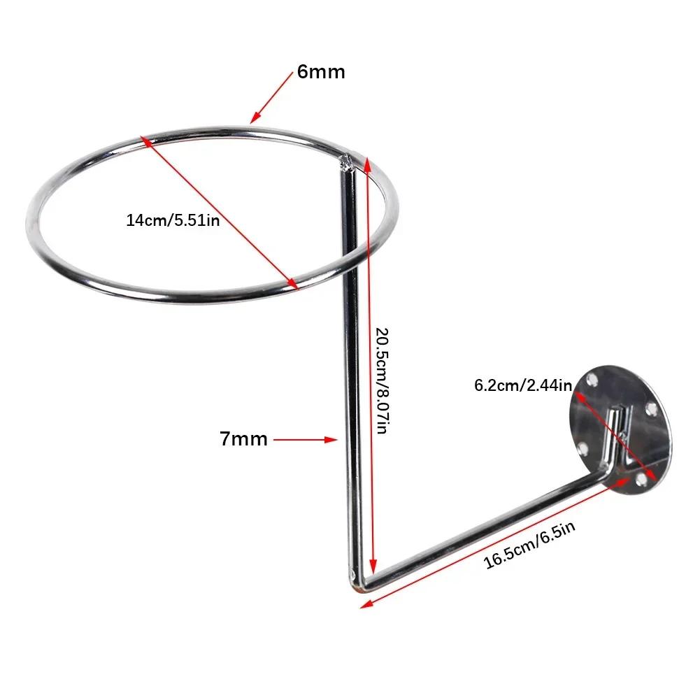 Steel Motorcycle Accessories Helmet Holder Hanger Rack Wall Mounted Hook For Coats Hats Caps Helmet Rack Black Helmet Mounts