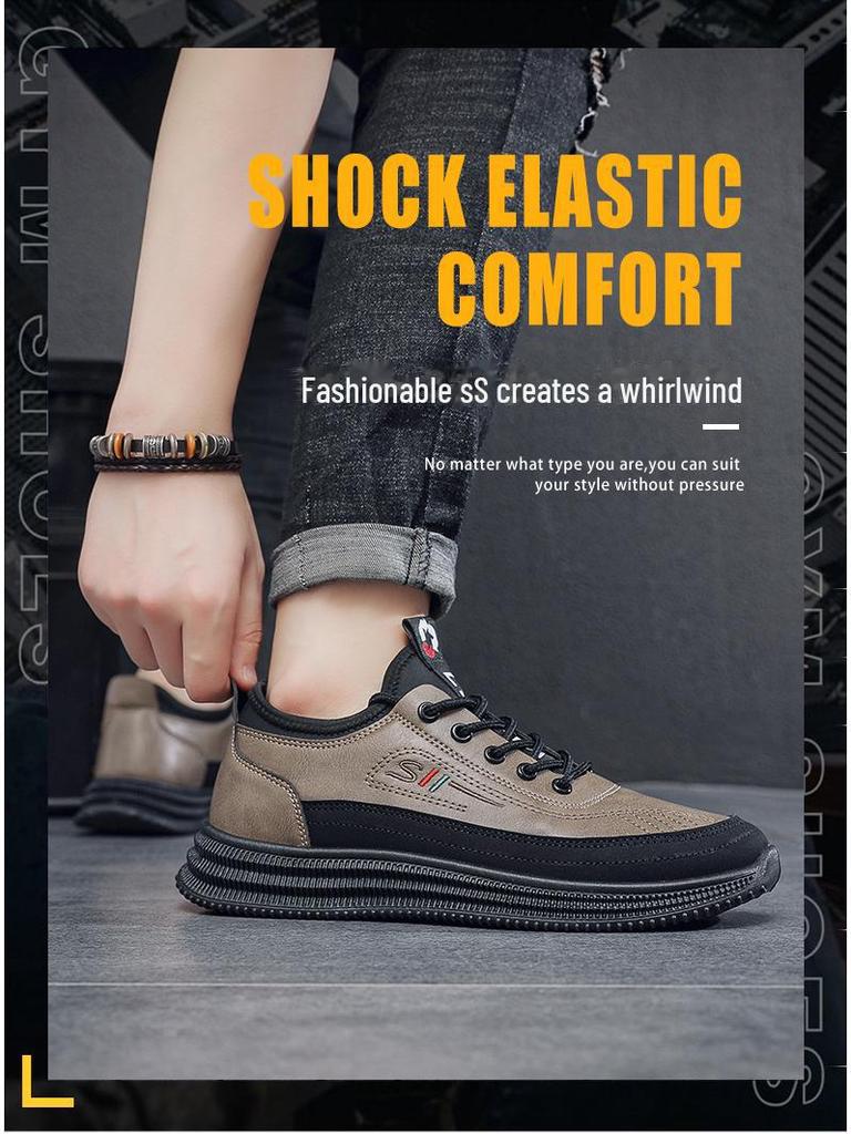 Мужская модная повседневная и спортивная обувь осень 2024 года: Молодежный корейский стиль