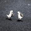 New Fashion Minimalist Mini Dinosaur Earrings 1-Pair Cute Style Female Girl Jewelry Daily Accessories Gift Choice