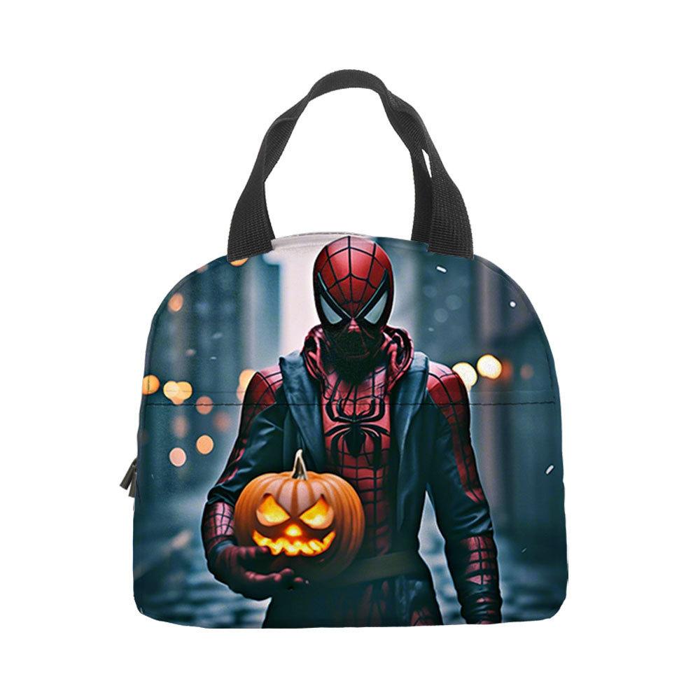 Spider-Man Handheld Bento Bag Insulation Bag Lunch Box Bag Lunch Bag with Lunch Bag Lunch Box Storage Bag