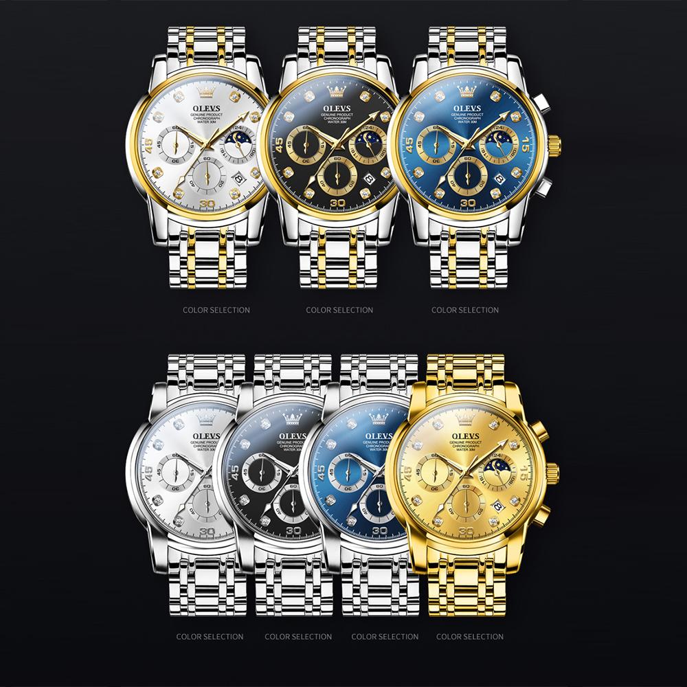 Кварцевые водонепроницаемые часы для мужчин, деловые, из нержавеющей стали, модные, мужские наручные часы с люминесцентным календарем