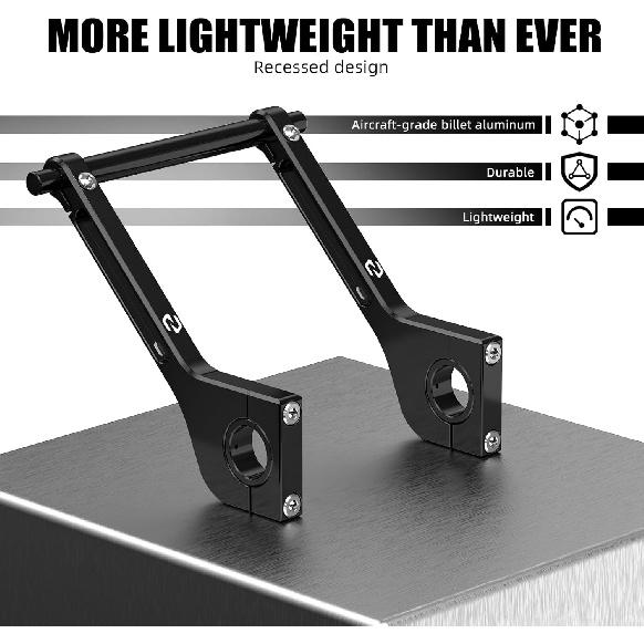 NICECNC Aluminum CNC Roadbook Mounting Arms Handlebar Bracket Roadbook Support Compatible with 690 Enduro/Enduro R/SMC/SMCR 2008-2023, Compatible